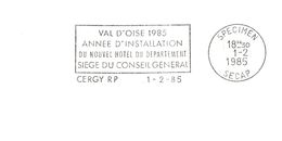 Département Du Val D'Oise - Cergy -  Flamme Secap SPECIMEN - Mechanical Postmarks (Advertisement)