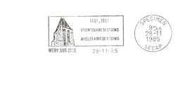 Département Du Val D'Oise - Mery Sur Oise -  Flamme Secap SPECIMEN - Mechanical Postmarks (Advertisement)