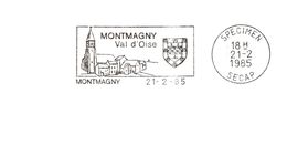 Département Du Val D'Oise - Montmagny -  Flamme Secap SPECIMEN - Mechanical Postmarks (Advertisement)