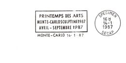 Monaco -  Flamme Secap SPECIMEN - Postmarks