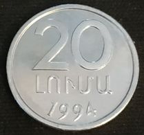 ARMENIE - ARMENIA - 20 LUMAS 1994 - KM 52 - Armenia