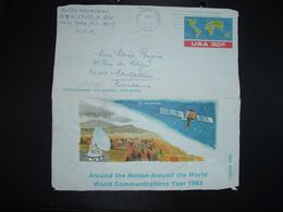 AEROGRAMME Pour La FRANCE Carte Du Monde 30c OBL.MEC.25 AUG 1983 NEW YORK - 1981-00