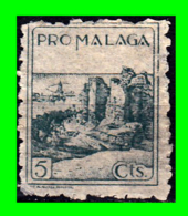 BENEFICENCIA MUNICIPAL - PRO MALAGA - 5 CTS - CORREOS - Oorlogstaks