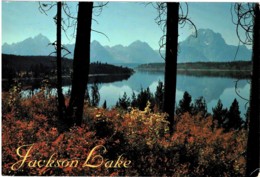Jackson Lake, Grand Teton National Park, Wyoming, US - Posted To Australia 1997 With Stamp - Autres & Non Classés