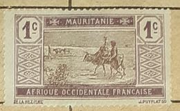 FRANCE,MAURITANIE/MAURITANIA-DESERT LANDSCAPE-USED STAMP - Oblitérés