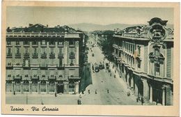 XW 3251 Torino - Via Cernaia - Panorama - Tram / Viaggiata 1940 - Transports