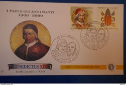 194 ITALIE VATICAN LETTRE JUBILEE AN 1300 2000 AFFR PLAISANT - Covers & Documents