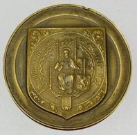 Médaille. Sigillu Scabinorum De Uccle. Armoiries Et Sceau D'Uccle. René Gouverneur 1971. 50mm - Profesionales / De Sociedad