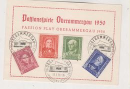 GERMANY OBERAMMERGAU 1950 Nice Postcard - Covers & Documents
