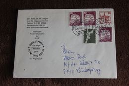 Burgen Und Schlösser,  1982; 25 Pf. + Zuzsatzfrankatur - Private Covers - Used