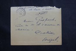 SOUDAN - Enveloppe En FM De Kayes Pour Dakar En 1898 - L 64679 - Cartas & Documentos