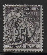 GUYANE - 1892 - YVERT N° 23 OBLITERE CAYENNE - COTE 2020 = 45 EUR. - Usati
