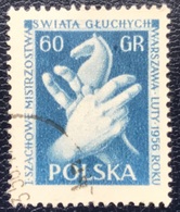 Polska - Poland - Polen - P1/11 - (°)used - 1956 - WK Schaken Voor Doofstommen - Michel Nr. 955 - Handisport