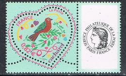 FRANCE : N° 3748A ** Avec Vignette "service Philatélique De La Poste" ("Coeur De Cacharel") - PRIX FIXE - - Unused Stamps