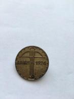 Switzerland - Archery - Aarau 1924 Competition Sport Medal Pin Badge - Rare - 28 Mm Diameter - Tir à L'Arc
