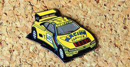 Pin's PEUGEOT 405 PARIS DAKAR 1990 - émaillé à Froid époxy - Fabricant DEMONS & MERVEILLES Pour Peugeot - Peugeot