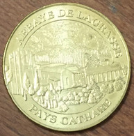 11 ABBAYE DE LAGRASSE PAYS CATHARE MDP 2008 MÉDAILLE SOUVENIR MONNAIE DE PARIS JETON TOURISTIQUE MEDALS COINS TOKENS - 2008