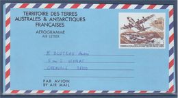 Aérogramme Entier Terres Australes Et Antarctiques Françaises N°1 De 1993 Inauguration De La Piste De Terre Adélie - Postwaardestukken