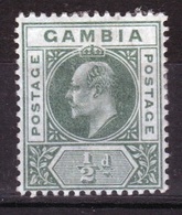 Gambia Edward VII Definitive ½d Stamp From 1902. - Gambia (...-1964)