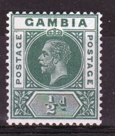 Gambia George V Definitive ½d Stamp From 1912. - Gambia (...-1964)