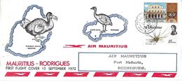 1er Vol  Aérien MAURITIUS - RODRIGUES Le 13-09-1972, Départ PORT-LOUIS Pour RODRIGUES  TB - Mauritius (1968-...)