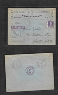 Argentina - Xx. 1930 (13 Enero) Santa Isabel, FCP - USA, Chicago Ill (6 Feb) Registered Illustrated Wines De Port Fkd En - Other & Unclassified