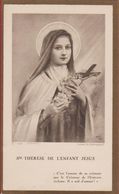 Heilige Theresa Therese Lisieux Sainte Holy Card Sancta Theresia Devotieprentje Santini Canivet Image Pieuse - Saints