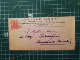 Busta Pubblicitaria / Commerciale Franco Morri Utensili Legno Metallo Rappresentanze - Da Rimini - Stampe - Marcophilia