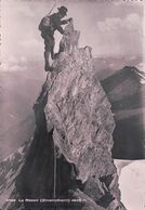 Alpinisme, Alpinistes Au Zinalrothorn, Le Rasoir (2706) 10x15 - Bergsteigen