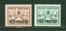 Vatican; Scott # Q-1 + Q-2 Neufs, Trace De Charnière  (9294) - Postage Due