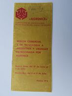 AGREMCE, EXPORPORTADORES METALURGICOS DE ESPAÑA, MISION URUGUAY ARGENTINA 1976 - Matériel Et Accessoires