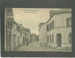 35 Chateaugiron Rue Dorel La Poste édit. ELD N° 13 Plaque émaillée Continental à Gauche - Châteaugiron