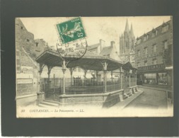 Delcampe - 50 Coutances La Poissonnerie édit. LL N° 33 , Au Bon Accueil  - Letenneur  , Affiche Pub équitable Des états Unis - Coutances