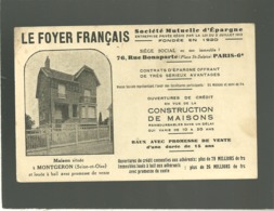 Delcampe - 91 Le Foyer Français , Vue D'une Maison Située à Montgeron , Cachet Du Représentant De Rennes Au Dos - Montgeron