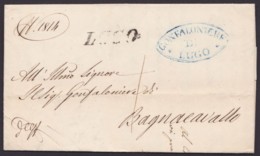 "Lugo", Dienstbrief Mit Inhalt, 1857 Mit L1 - Unclassified