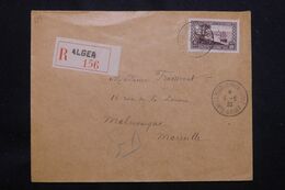 ALGÉRIE - Enveloppe En Recommandé De Alger  En 1930, Affranchissement Et Oblitération De L 'Expo Philatélique - L 64716 - Lettres & Documents