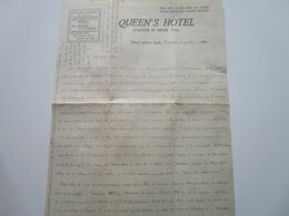 PRINCE ALBERT - QUEEN'S HOTEL - Stalker & Oram, Props. (courrier) - Other & Unclassified