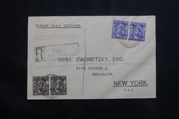 ZANZIBAR - Enveloppe FDC En Recommandé Pour Les Etats Unis En 1946 - L 64725 - Zanzibar (...-1963)