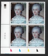 TP Olympe De Gouges 1748 - 1793 - COIN DATE DE 4 - 19/03/2020 - NEUF - NON PLIE - 2010-2019