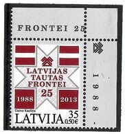 Latvia 2013 . Latvijas Tautas Fronte - 25 . 1v: 35.  Michel # 874 - Latvia