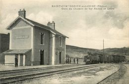 St Symphorien Sur Coise * Gare Du Chemin De Fer Rhône Et Loire * Train Locomotive - Saint-Symphorien-sur-Coise