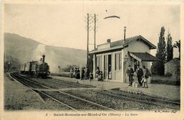 St Romain Au Mont D'or * La Gare * Train Locomotive * Ligne Chemin De Fer Du Rhône - Villefranche-sur-Saone