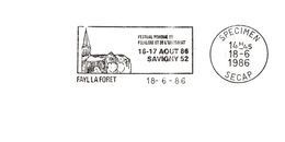 Département De La Haute Marne - Fayl La Foret - Flamme Secap SPECIMEN - Mechanical Postmarks (Advertisement)