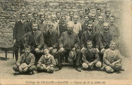 Chalon Sur Saône * Collège * Photo De Classe * 3ème A 1908-1909 - Chalon Sur Saone