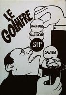 Carte Postale SFP   (ex ORTF )  Grève  Privatisation 2001  Le Goinfre  Manufrance Sacilor SFP Saviem Usinor  Boussac - Labor Unions