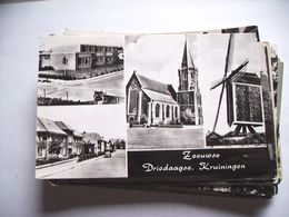 Nederland Holland Pays Bas Kruiningen Met Molen Kerk En Huizen - Kruiningen