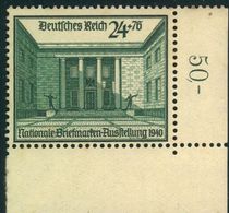 1940, Reichskanzlei, Postfrisches Luxusstück Aus Der Rechten Unteren Bogenecke. - Ungebraucht