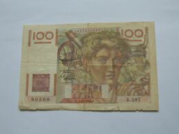 100 Cent Francs - JEUNE PAYSAN  1=4=1954 -- Dernière Série ---   **** EN ACHAT IMMEDIAT **** - 100 F 1945-1954 ''Jeune Paysan''