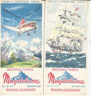 Buvards - Biscottes - Toasts - Magdeleine Granville - Série  Transports - Biscottes