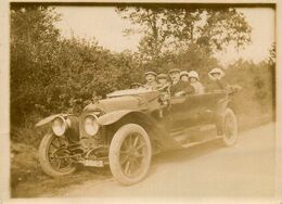 Photo Ancienne Albumine Vers 1900 * Automobile Ancienne De Marque ? * Auto Transport - PKW